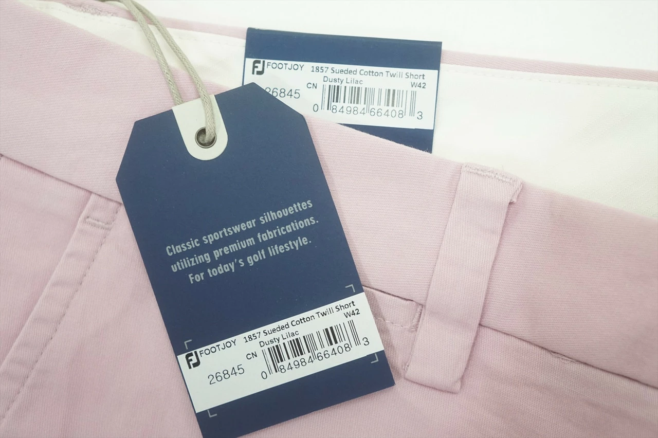 FootJoy 1857 Golf Sueded Cotton Twill Shorts Mens Waist 42 Dusty Lilac 638A - Image 2