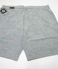 FootJoy Golf Batik Print Shorts Mens Waist Size 40 W40 Grey 638A 00935448