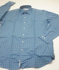 NEW Fairway & Greene Golf The Club Button Down Mens Size Large Blue 643A 937466