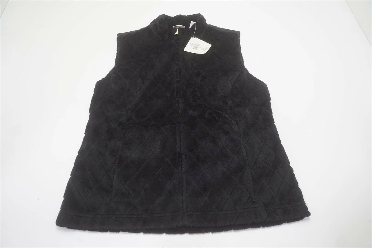 NEW EP Pro Golf Classic Vest Womens Size Medium Black Regular 645A 00938483