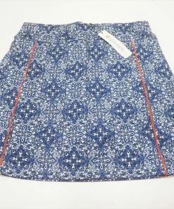 Spanner Golf Miami Tile Skort Womens Size Medium Navy/White/Perri 645B 938507