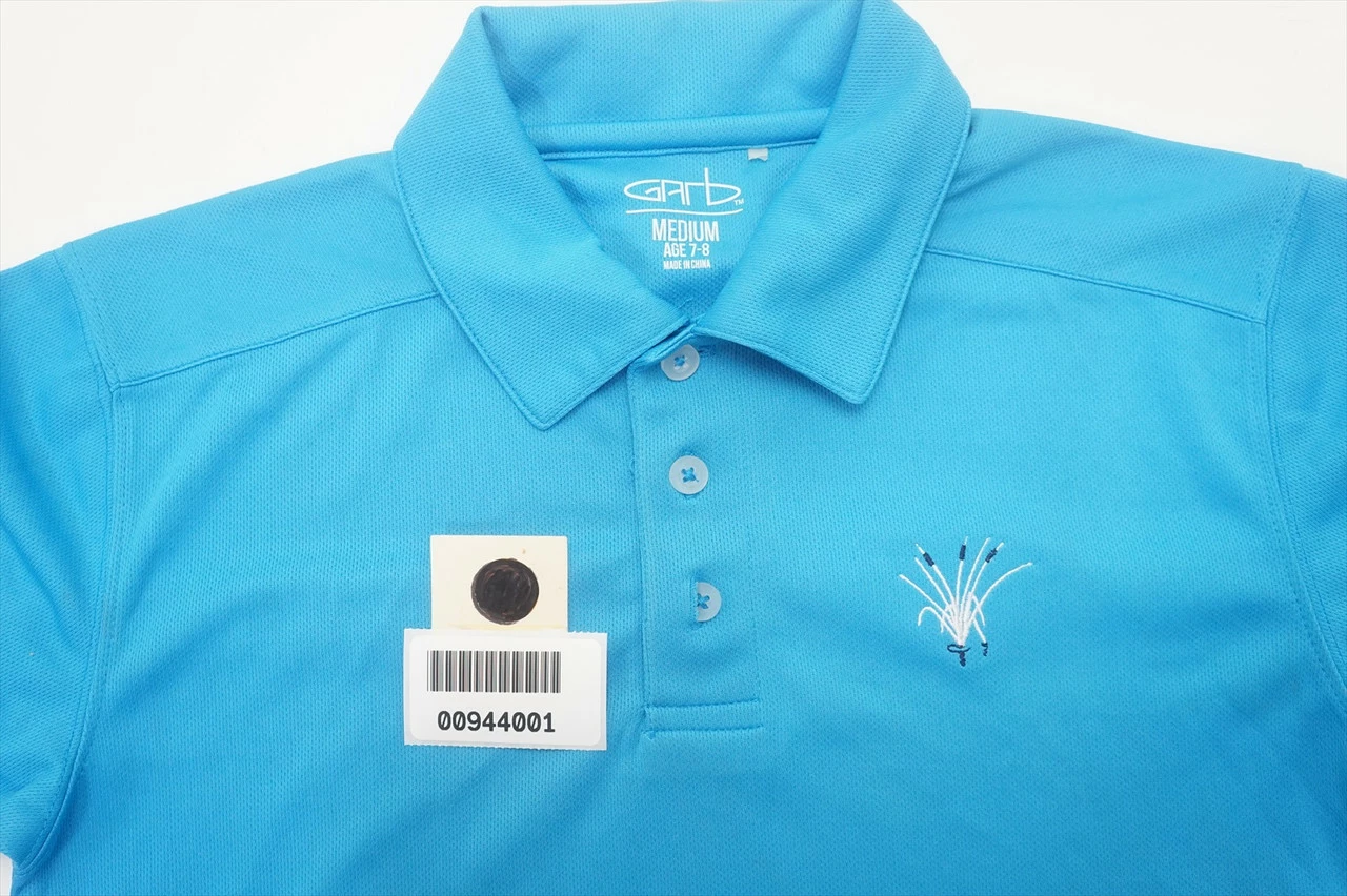NEW Garb Golf Classic Polo Boys Size Medium 7-8Y Blue Regular 655B 00944001 - Image 5