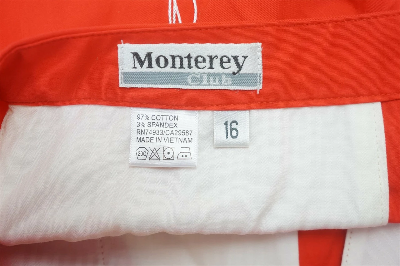 NEW Monterey Golf Classic Shorts Mens Size 12 Orange Regular 656A 00944548 - Image 4