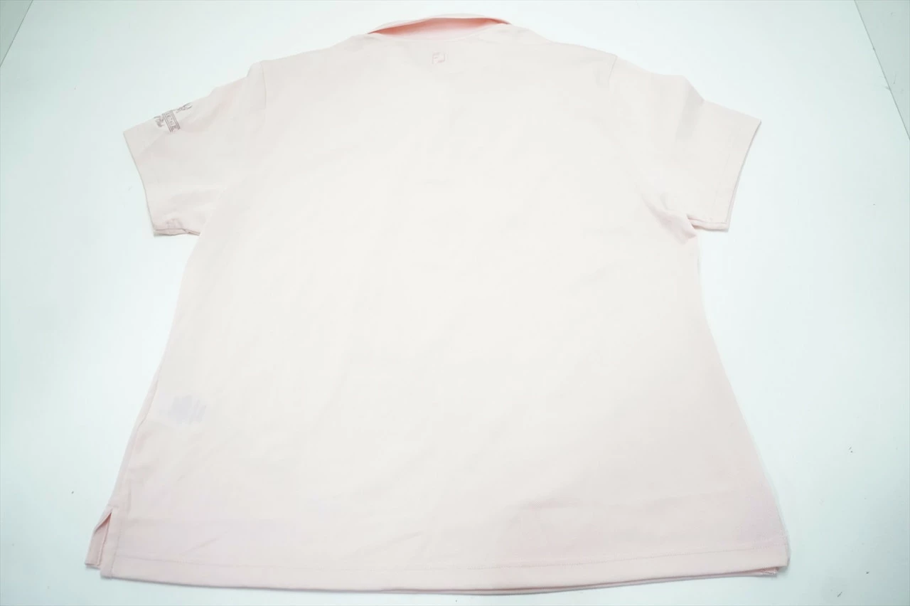 NEW FootJoy Golf Strtch Pique Polo Womens Size XL Pink W/Logo 664B 00953061 - Image 3
