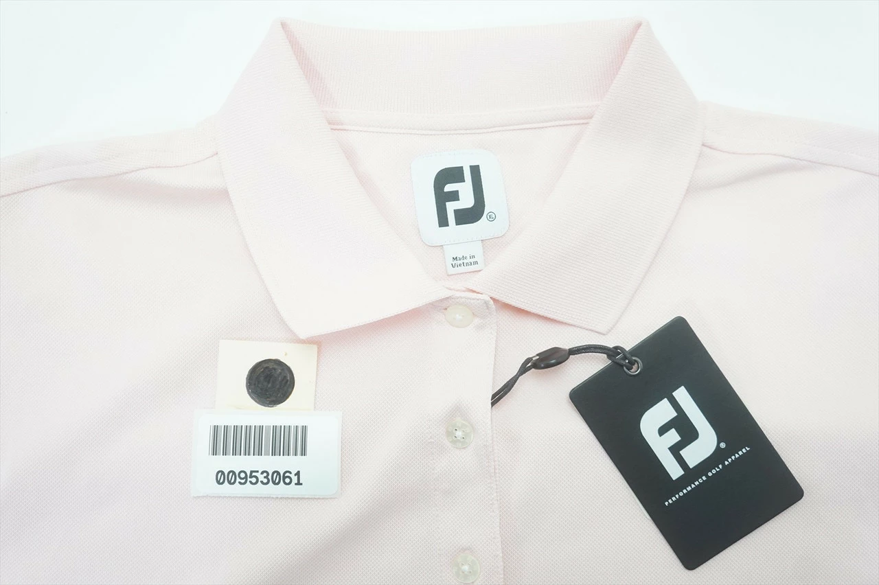 NEW FootJoy Golf Strtch Pique Polo Womens Size XL Pink W/Logo 664B 00953061 - Image 5