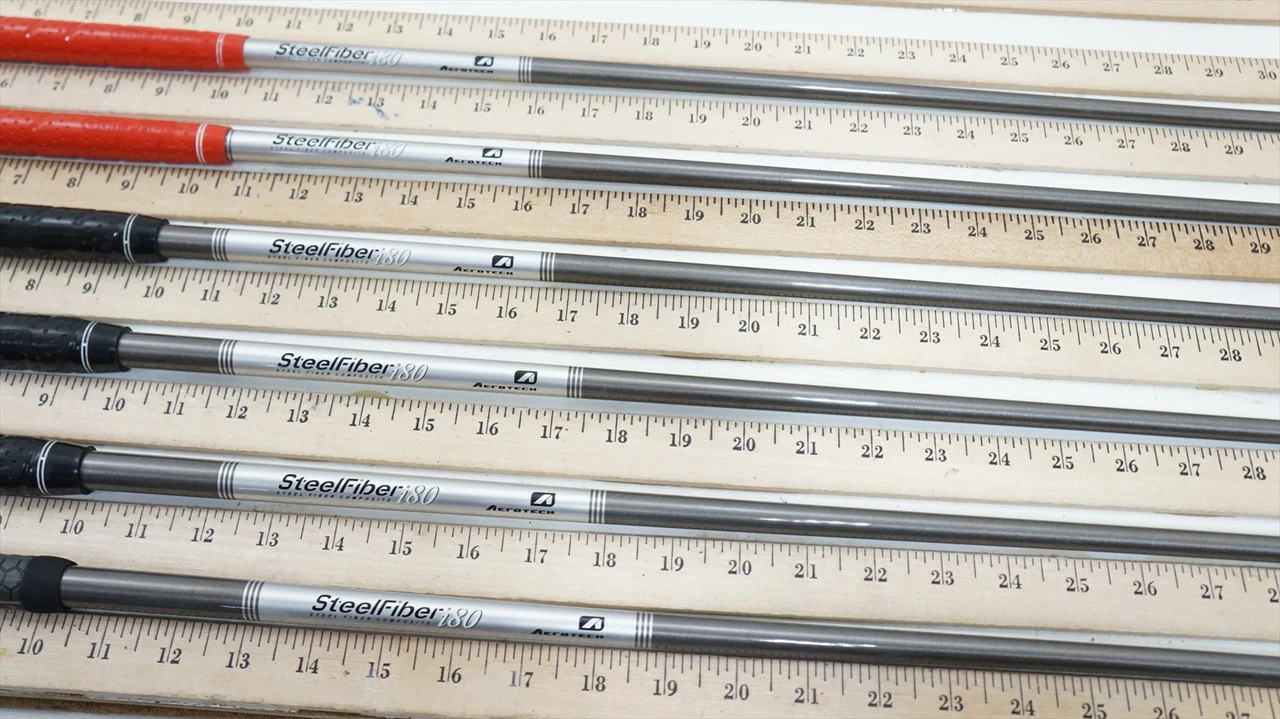 Aerotech Steelfiber I80 Regular 35.25"-37.75" 6pc Iron Shaft Set .370 955956