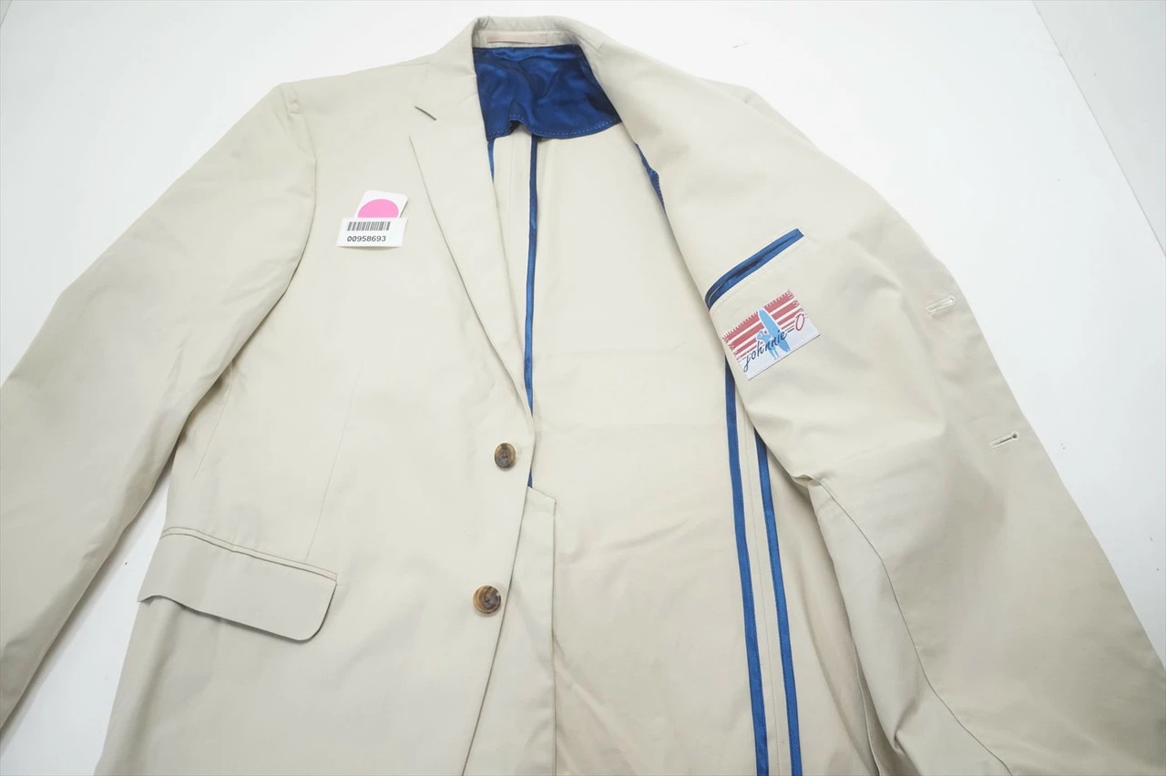 NEW Johnnie-O Golf Blazer Jacket Mens Size 42 Sand Regular 673A 00958693 - Image 5