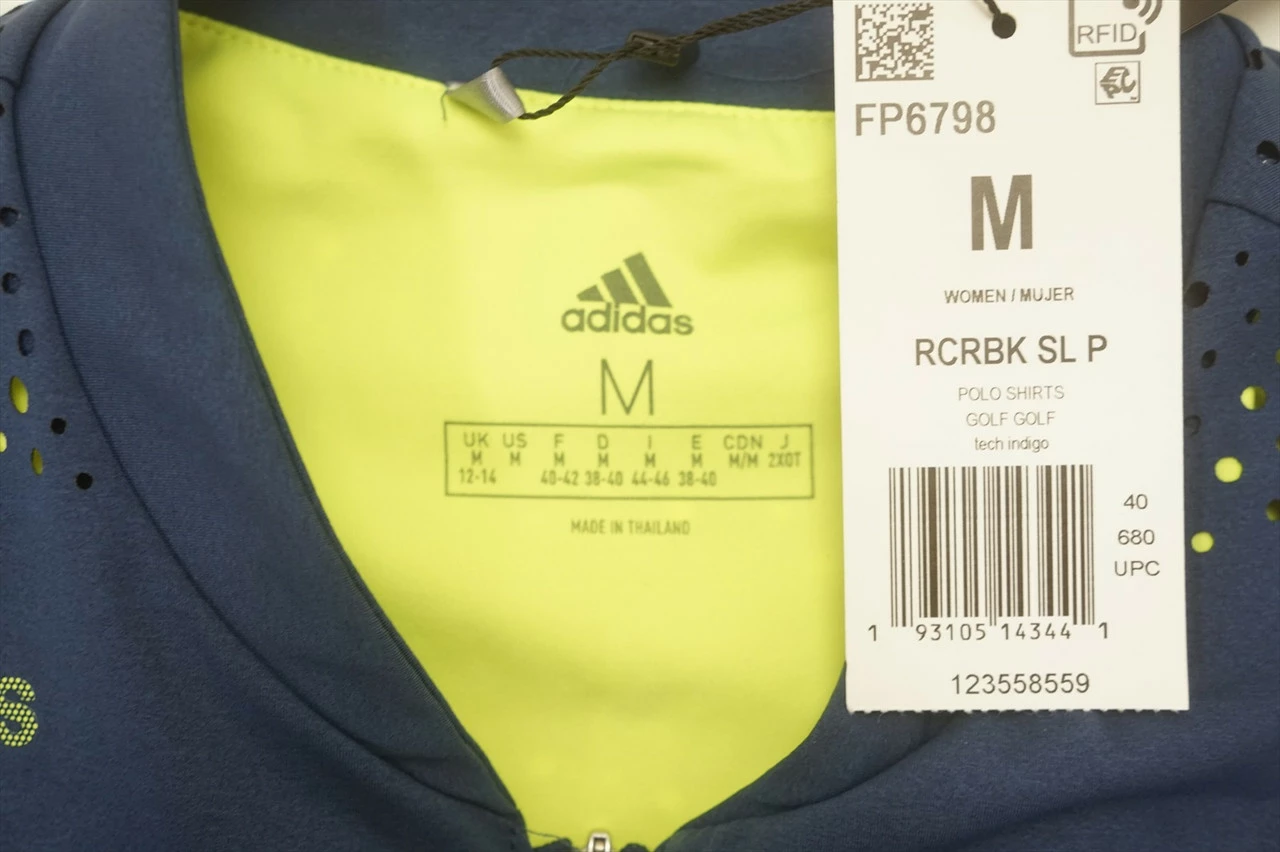 NEW Adidas Sleeveless Polo Womens Size Medium Tech Indigo W/Logo 681B 00963627 - Image 2