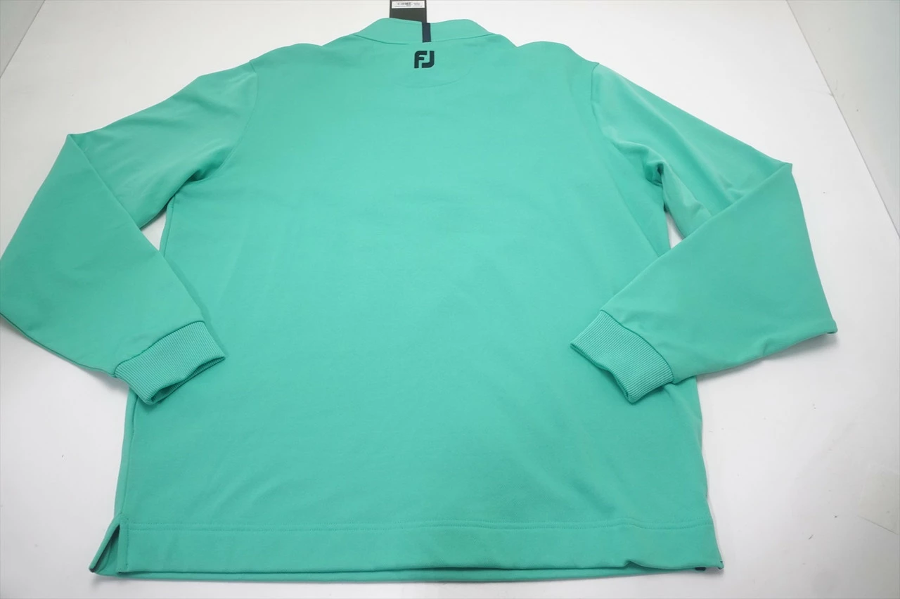 FootJoy Pique Sport Mid-Layer Pullover Mens Large Spearmint W/Logo 683A 963890 - Image 3