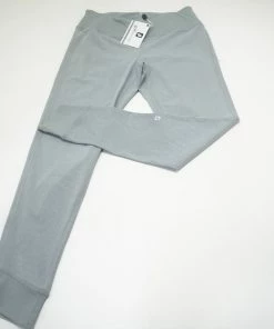 FootJoy Ankle Length Rib Block Leggings Legging Womens Medium Grey 684A 965127