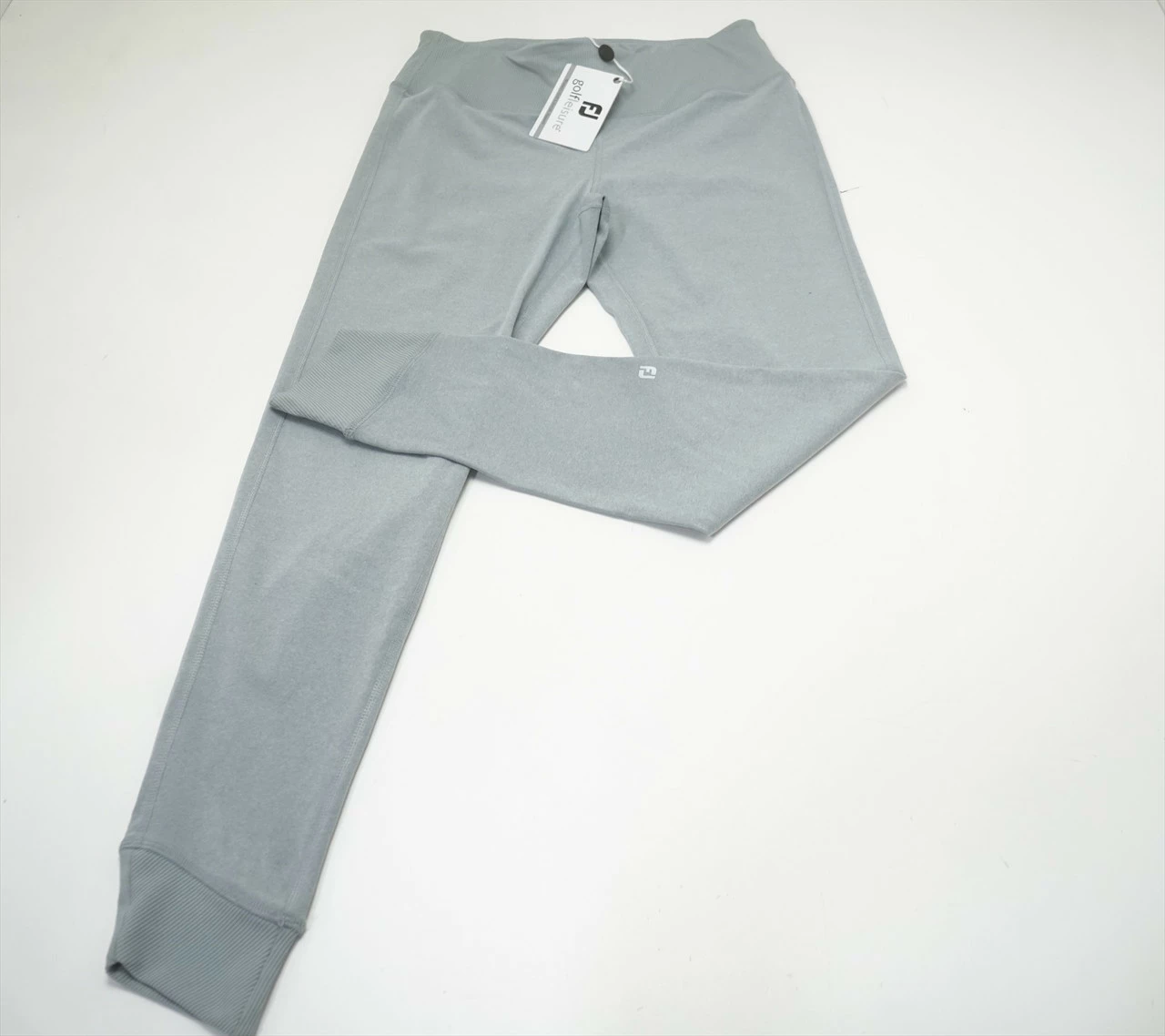 FootJoy Ankle Length Rib Block Leggings Legging Womens Medium Grey 684A 965127