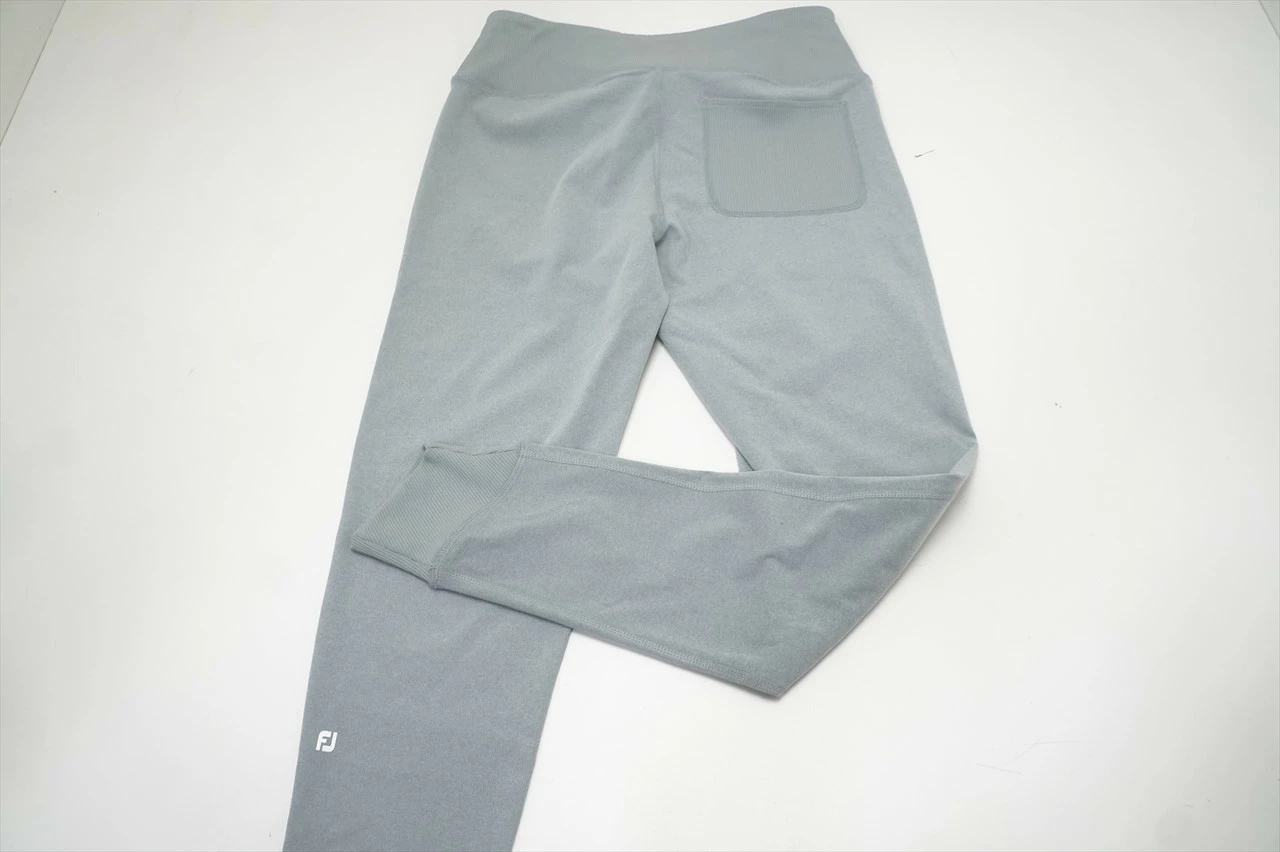 FootJoy Ankle Length Rib Block Leggings Legging Womens Medium Grey 684A 965127 - Image 3