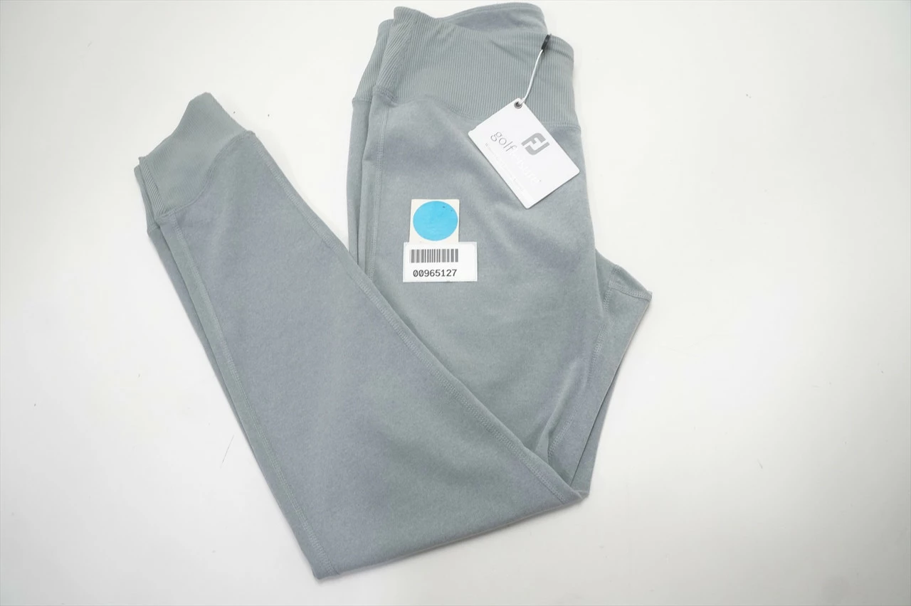 FootJoy Ankle Length Rib Block Leggings Legging Womens Medium Grey 684A 965127 - Image 5