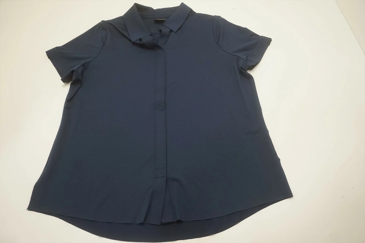 NEW Belyn Key Golf Keystone Polo Womens Size Medium Ink Regular 684B 00965128