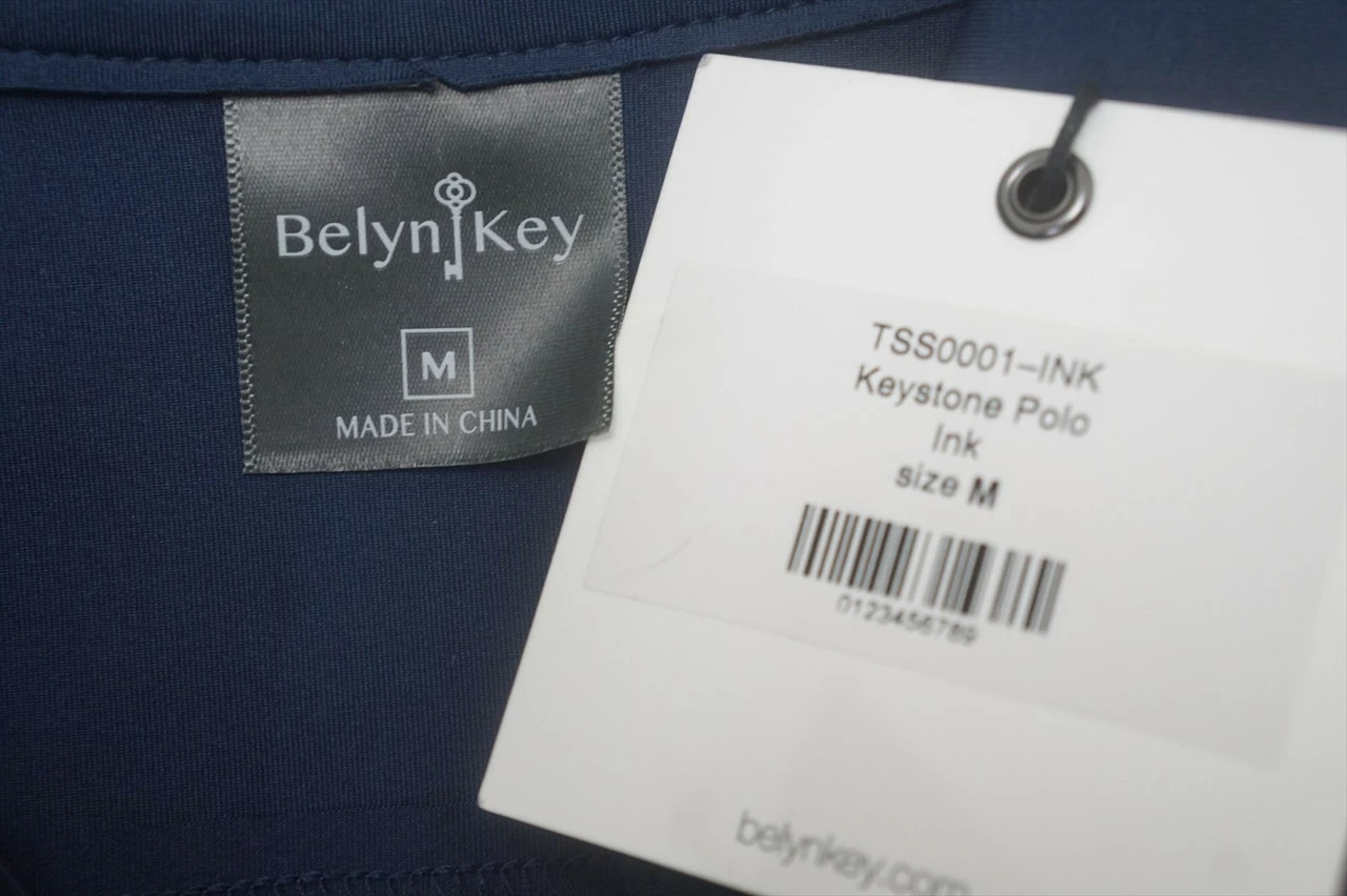 NEW Belyn Key Golf Keystone Polo Womens Size Medium Ink Regular 684B 00965128 - Image 2