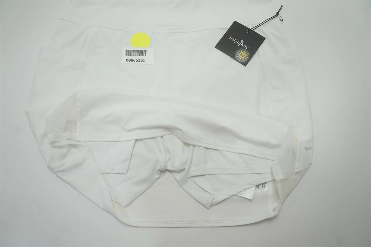 NEW Belyn Key Golf Mesh Panel Skort Womens Size Medium Chalk 684B 00965151 - Image 5