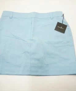 NEW Belyn Key Golf Oxford Skort Womens Size Medium Sky Regular 686A 00965732
