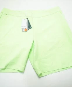 Cutter & Buck Annika Pull Shorts Womens Size XL Fluorescent Green 686B 966342