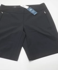 NEW Cutter & Buck Golf Classic Shorts Womens Size XL Black Regular 686B 966359