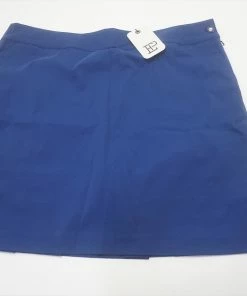 NEW EP New York 19" Tech STR W/Pleat Skort Womens Size 14 Inky Multi 686C 966363