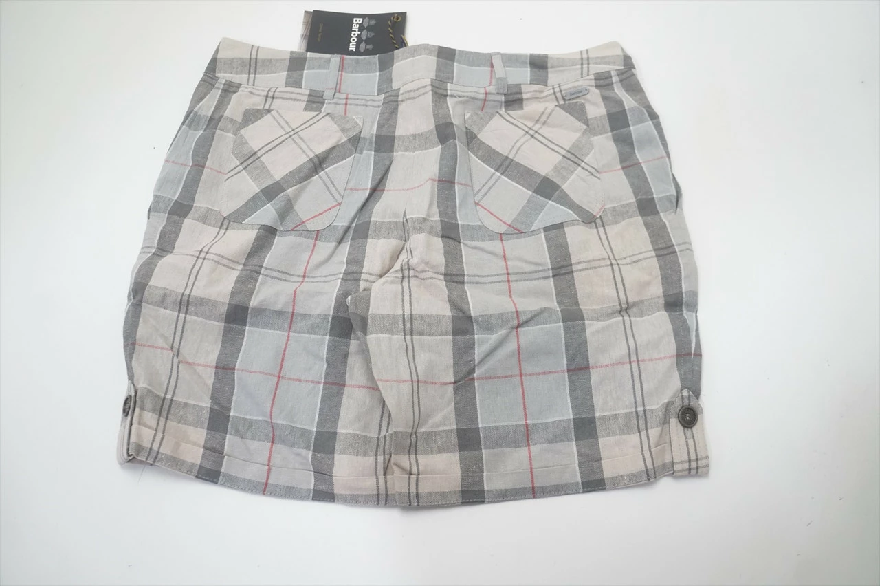 NEW Barbour Golf Classic Shorts Womens Size 8 Grey Regular 692B 00970148 - Image 3