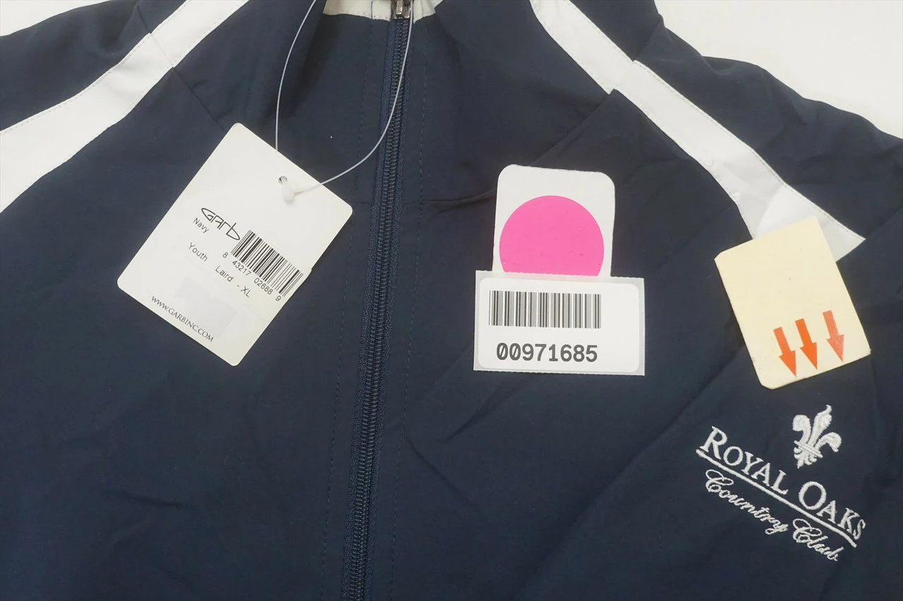 NEW Garb Golf Royal Oaks CC Jacket Boys Size XL 11-12 Navy/White 693B 00971685 - Image 5
