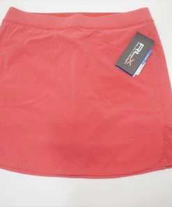 Ralph Lauren RLX Golf Fisher Island Skort Girls Large 12-14 Yr Red 694B 971759