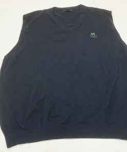 NEW Oxford Golf V-Neck Vest Mens Size XXL Navy RegularW/Logo 696A 00971784