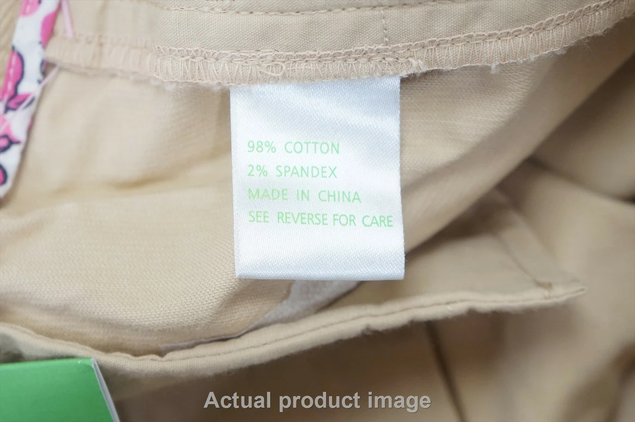 NEW Lilly Pulitzer Golf Society Pants Womens Size 14 Tan W/Logo 698B 00977275 - Image 4