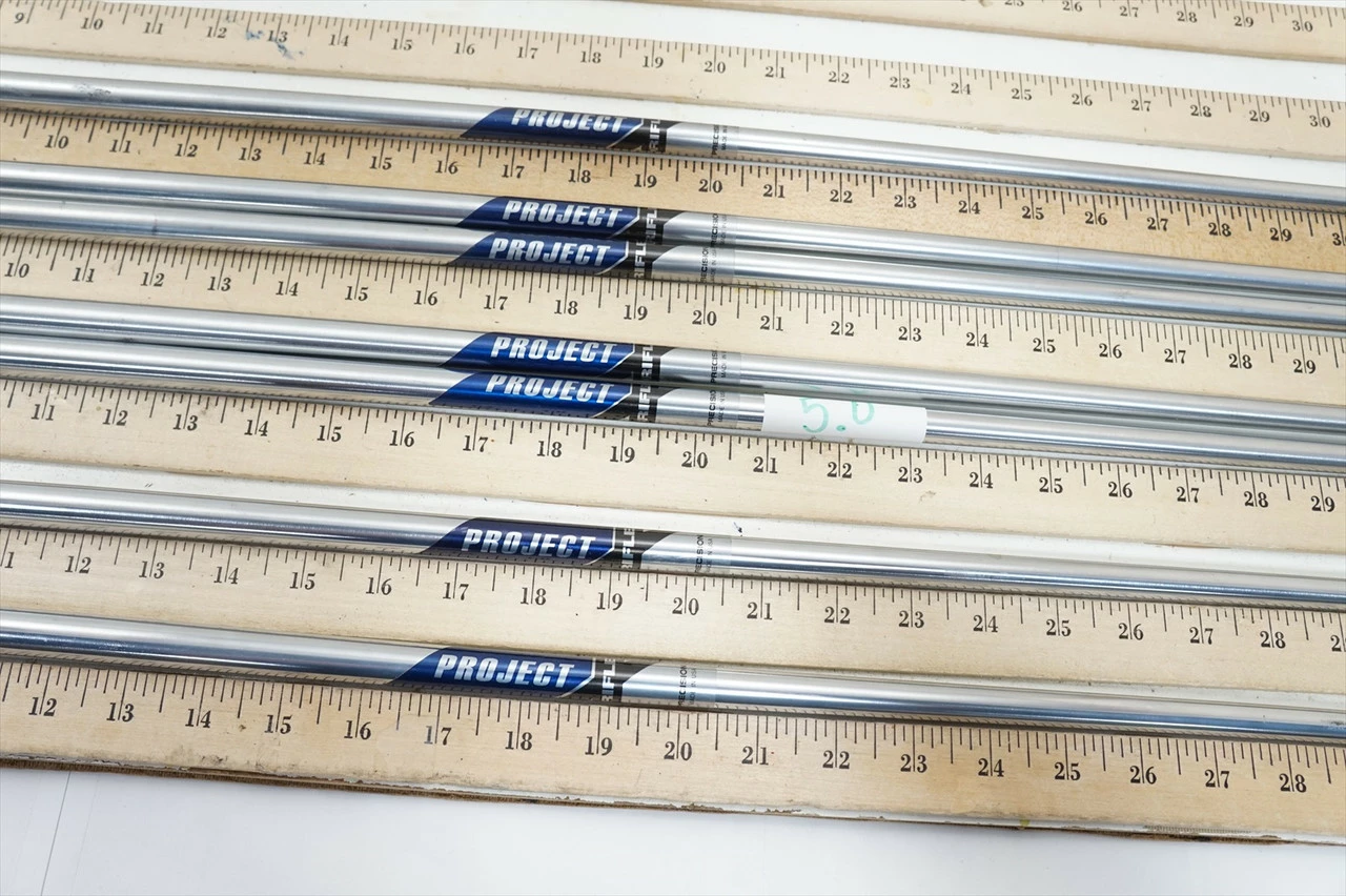 New Project X Satin G Senior 37"-39.25" 7pc Iron Shaft Set Pulls .355 00977553