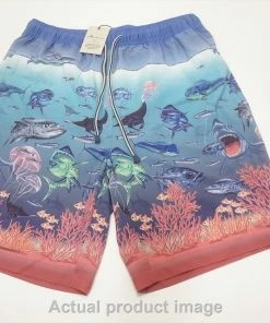 NEW Peter Millar Ocean Traffic Short Swim Mens Medium ISLAND BLUE 701D 00978753