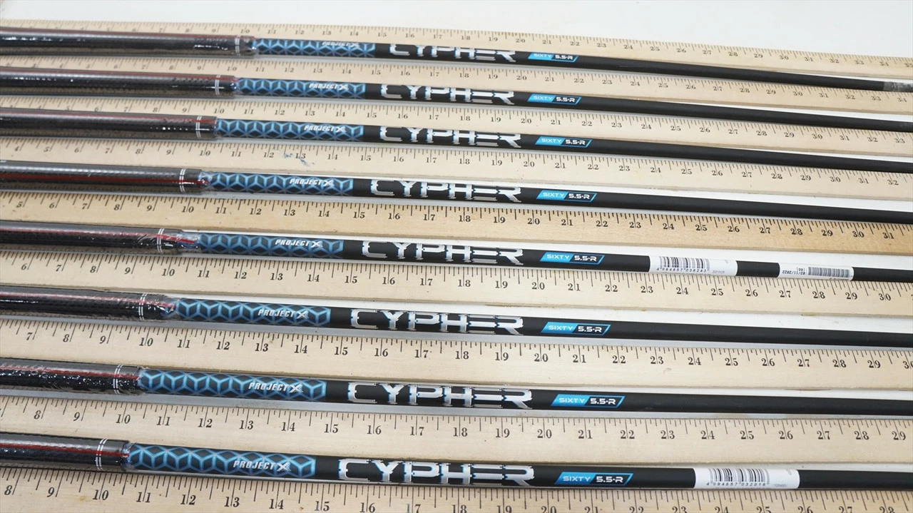Project X Cypher 60I 5.5 60G Regular 34.75-38.25" 8pc Iron Shaft Set .370 979256