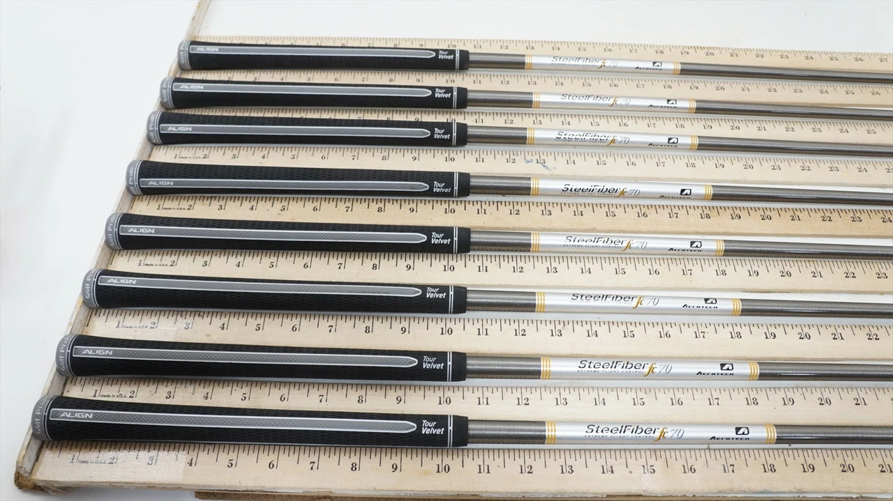 Aerotech Steelfiber Fc70 F4 Stiff 34.5"-37.75" 8pc Iron Shaft Set .370 979896 - Image 2