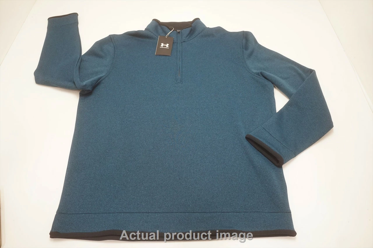 NEW Under Armour Golf Loose Pullover Mens Size Large Blue Regular 704C 980844