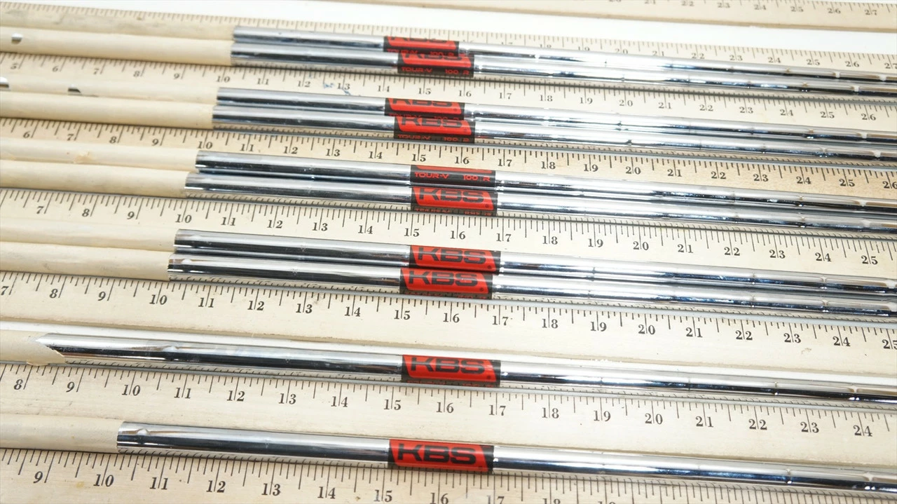 Kbs Tour-V 100 R 100g Regular 33.5"-37.25" 10pc Iron Shaft Set .355 Taper 981430