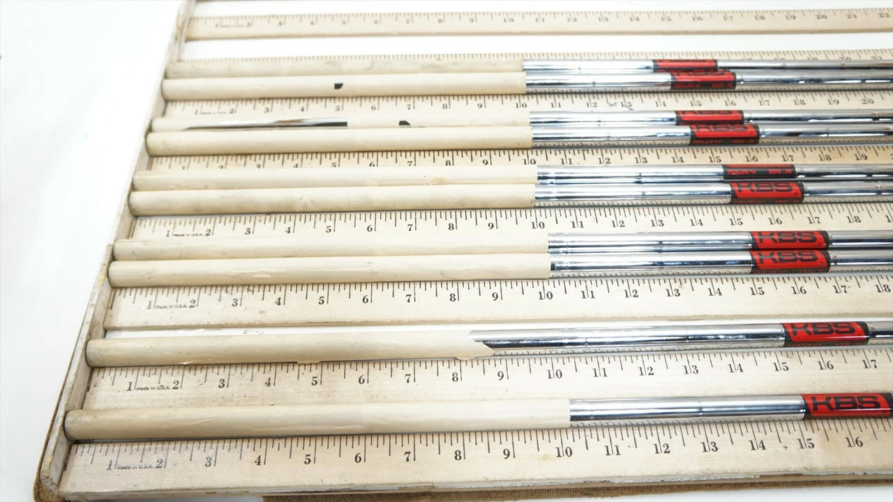 Kbs Tour-V 100 R 100g Regular 33.5"-37.25" 10pc Iron Shaft Set .355 Taper 981430 - Image 2