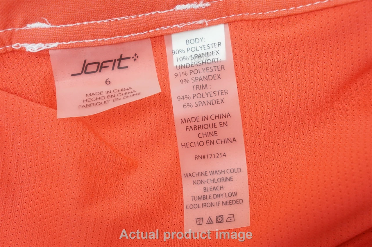 NEW Jofit Golf Belted Skort Womens Size 6 Orange Regular 709C 00983174 - Image 4