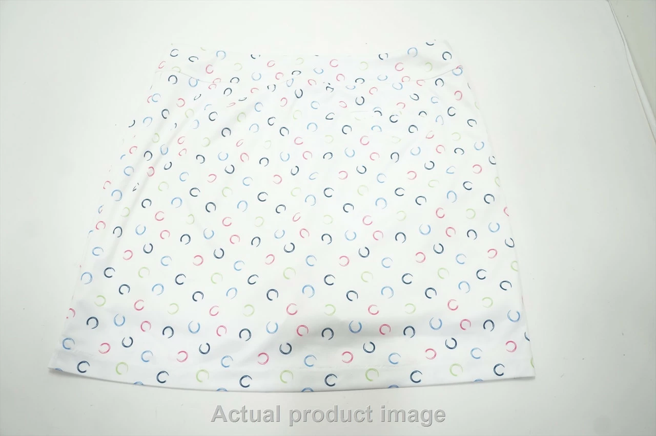 NEW Greg Norman Golf Mezza Pull On Skort Womens Size Large White 709C 00983193 - Image 3