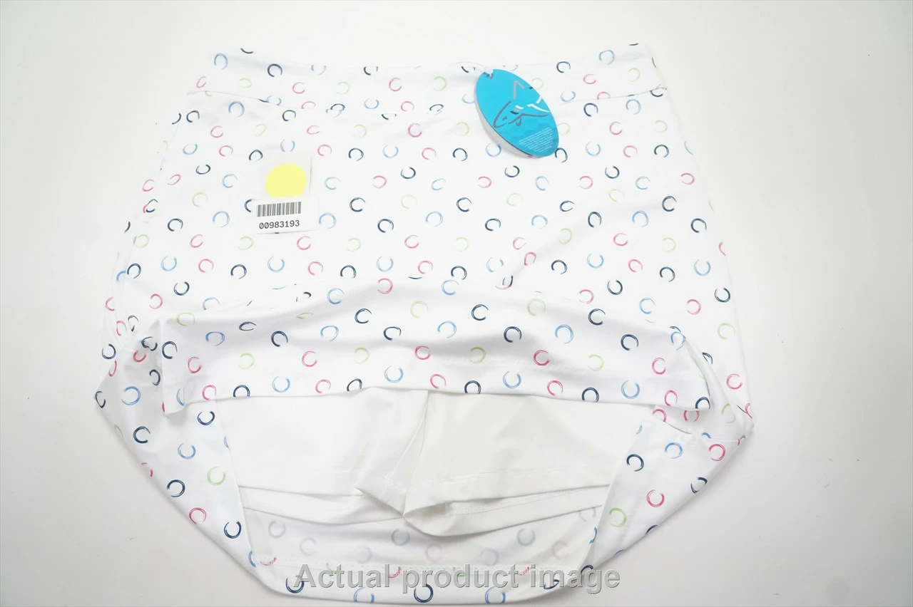 NEW Greg Norman Golf Mezza Pull On Skort Womens Size Large White 709C 00983193 - Image 5