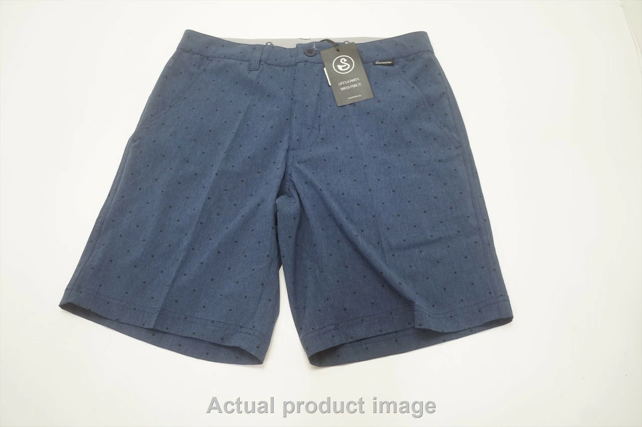 NEW Swannies Golf Davis Shorts Mens Size 30 Navy Regular 710B 00983230