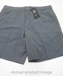 NEW Swannies Golf Davis Shorts Mens Size 34 Charcoal Regular 710B 00983236