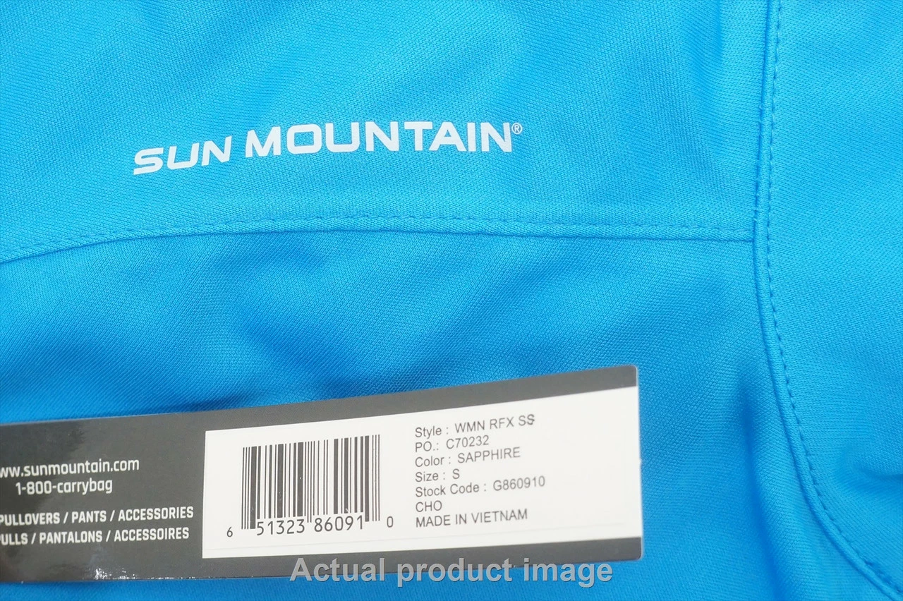 Sun Mountain Golf Waterproof Pullover Womens Small Sapphire W/Logo 714A 00985388 - Image 2