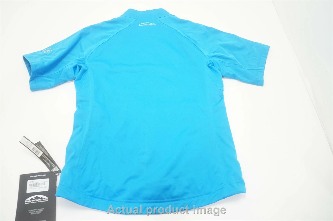 Sun Mountain Golf Waterproof Pullover Womens Small Sapphire W/Logo 714A 00985388 - Image 3