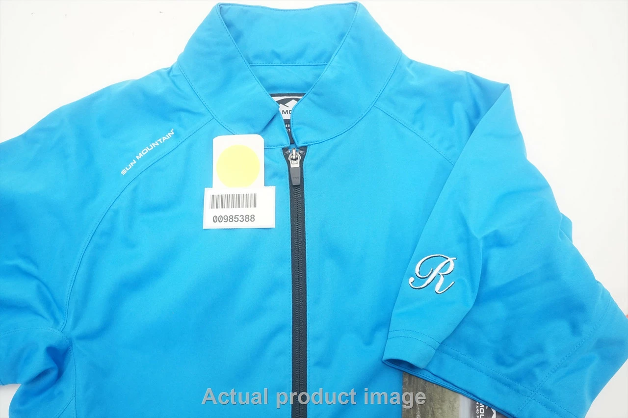 Sun Mountain Golf Waterproof Pullover Womens Small Sapphire W/Logo 714A 00985388 - Image 5