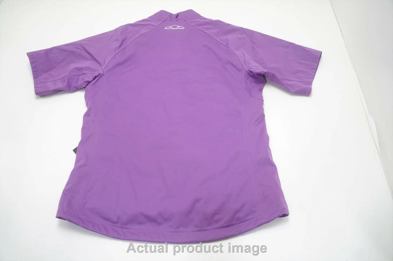 Sun Mountain Golf Waterproof Pullover Womens Medium Amethyst W/Logo 714A 985398 - Image 3