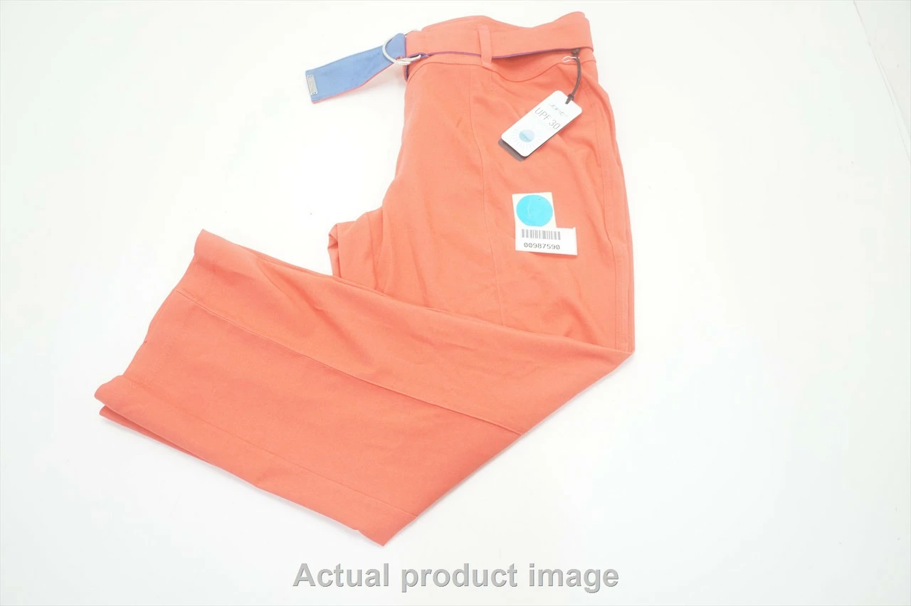 NEW Jofit Golf Belted Flare Capri Pants Womens Size 6 Orange 715A 00987590 - Image 5
