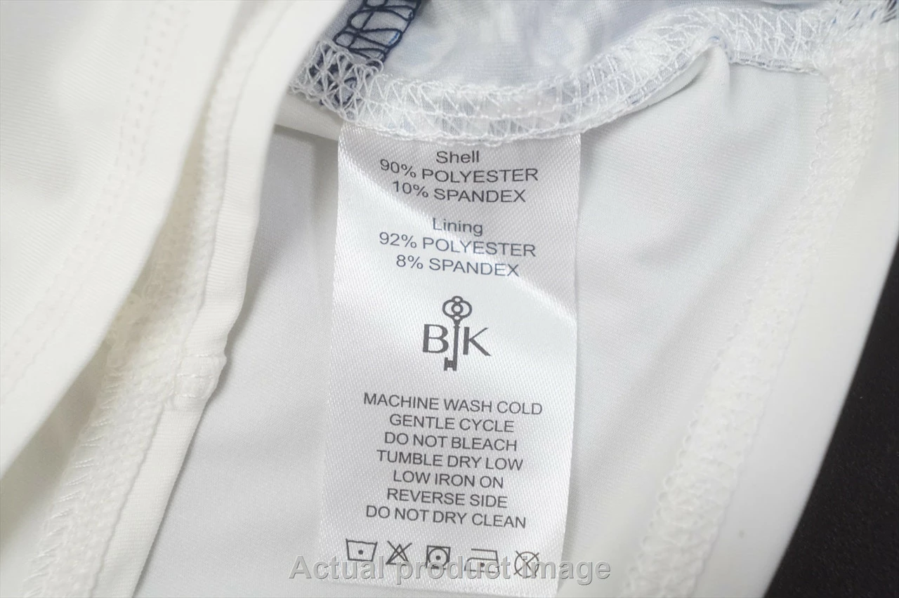 NEW Belyn Key Golf Side Panel Skort Womens Size XX-Small White/Blue 716A 0987972 - Image 4