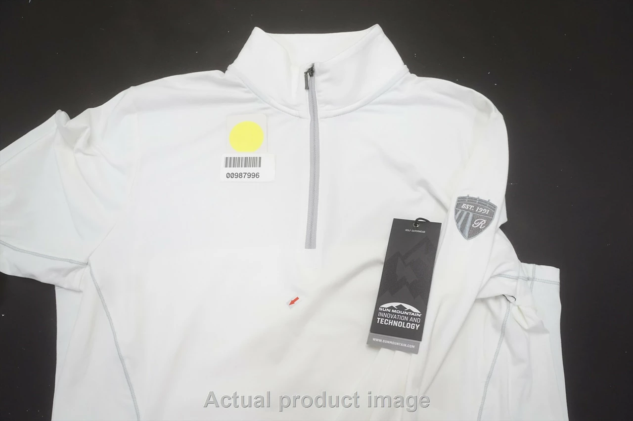 NEW Sun Mountain Golf Second Layer Pullover Womens Size Large White 716B 987996 - Image 5