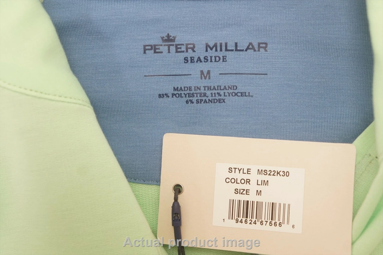 NEW Peter Millar Drirelease Natural Touch Pullover Mens Medium LIM 720B 00989330 - Image 2