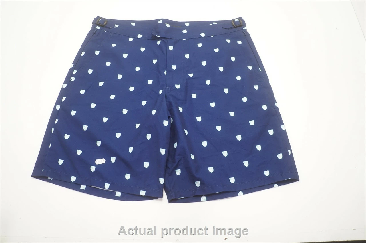 NEW Greyson Golf Shorts Mens Waist Size Medium Blue/White Regular 722B 00992788